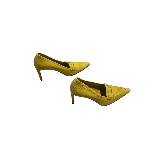 Ralph Lauren Collection Purple Label Yellow Pointed Stiletto Pump Heels Size 7 - Picture 8 of 10